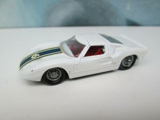 Matchbox/ Lesney 41c Ford Gt White - Wire Wheels / Black Tyres - No Box