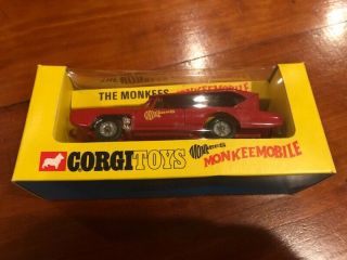 Vintage Diecast Corgi 277 Monkeemobile W/orig Box