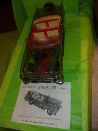 1954 Oldsmobile Convertible " Crystal Starlite " Toy Car By Ideal With Instruction