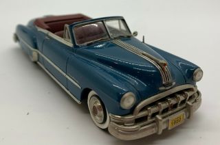 Motor City 1:43 Vintage MC46 1950 Pontiac Convertible TD Blue Handmade in USA 2