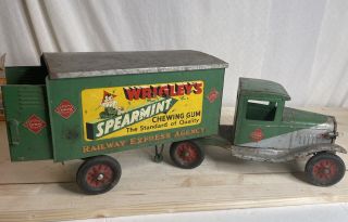 Electric Buddy L REA Wrigleys Spearmint Gum Truck/Trailer 6