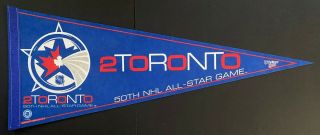 Vintage 2000 Nhl Hockey All - Star Game Pennant Air Canada Centre Toronto