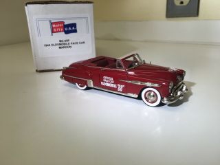 Motor City 1949 Oldsmobile Indy 500 Pace Car 1/43 Scale White Metal Model Car