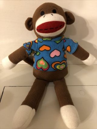 Sock Monkey Dan Dee Collectors Choice 15 Inch Plush Stuffed Colorful Gift Toy