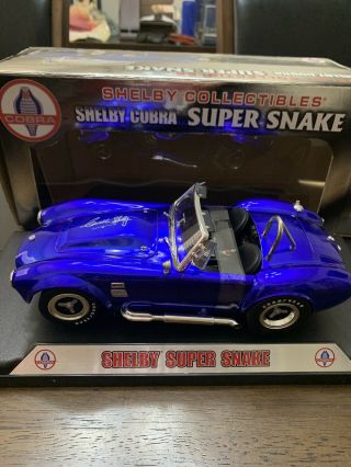 Shelby Cobra Gt 500 Snake 1:18 Die Cast Rare And Autographed By Shelby