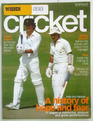Wisden Asia Cricket March 2004 Issue India & Pakistan Hope & Fear