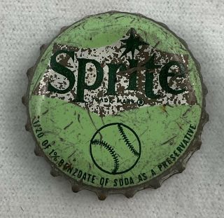 MLB 1967 - 1968 Sprite Baseball Bottle Cap - Henry “Hank” Aaron,  Atlanta Braves HOF 2