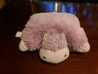 Adorable 11 " Authentic Purple Plush Hippo Pillow Pets Pee Wee (38)