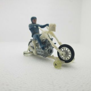 Vintage Hotwheels 1973 RRRUMBLERS BONESHAKER (blue shades rider) 3