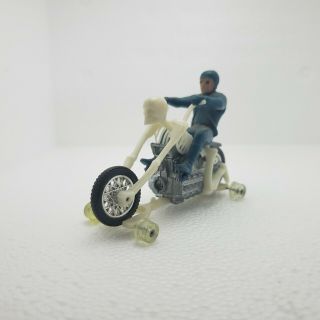 Vintage Hotwheels 1973 RRRUMBLERS BONESHAKER (blue shades rider) 4