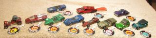 11 Awesome Vintage Redlines Hot Wheels Cars With Buttons - 1960s