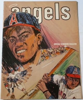 1972 California Angels Vs.  Chicago White Sox Program Dick Allen Ryan Melton