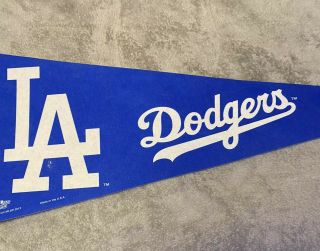 12x30 La Dodgers Pennant Full Size Blue With White Lettering