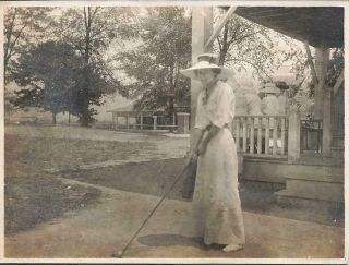 Lady Golfer C1912 Photo Knoxville Cherokee Country Club Tennessee