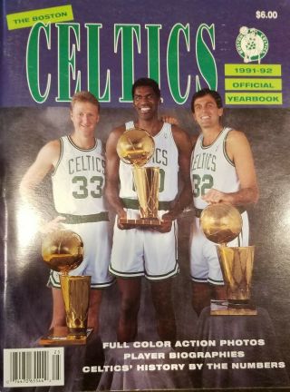 Boston Celtics 1991 - 92 Official Yearbook