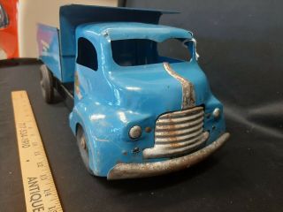 1950 ' s MINNITOY Minniconstruction Company Dump Truck Toy Canadian 3