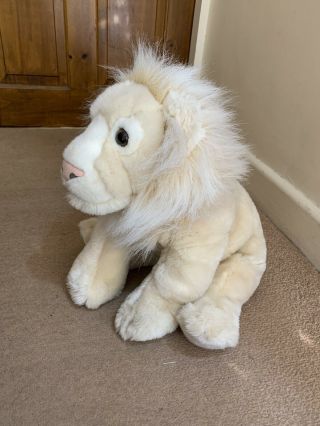 Keel Toys Large White Lion Soft Toy