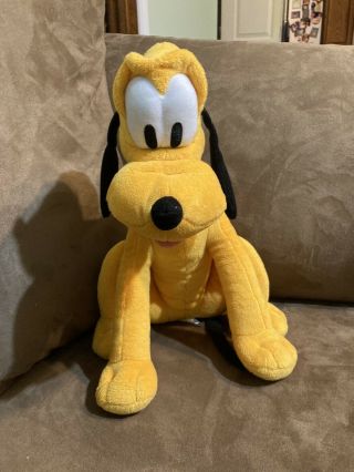 Disney Pluto Dog 14 " Inch Kohls Cares Plush Stuffed Toy Animal Doll Disneyana