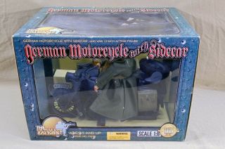 21st Century Ultimate Soldier German Motorcycle With Sidecar & Action Figure
