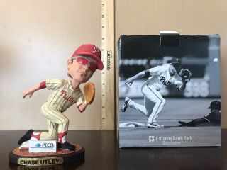 2014 Chase Utley Special Edition Bobblehead “In - Action” Philadelphia Phillies 2