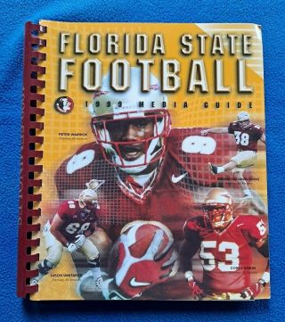 1999 Florida State University Seminoles Football Media Guide College Ncaa Sports