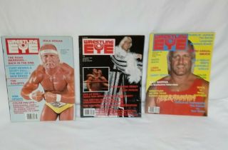 Wrestling Eye Magazines 1986 - 1987 Hulk Hogan - - Rick Flair