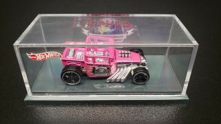 Rare Icphso 20th Anniversary Hot Wheels Bone Shaker,  Pink In Cube Hard To Find