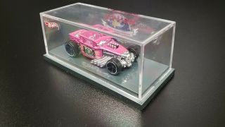 RARE ICPHSO 20th Anniversary Hot Wheels Bone Shaker,  pink in cube HARD TO FIND 2