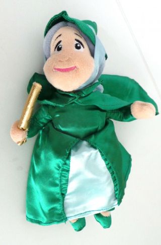 Disney Store Sleeping Beauty Fauna Green Fairy Godmother Plush Doll Stuffed