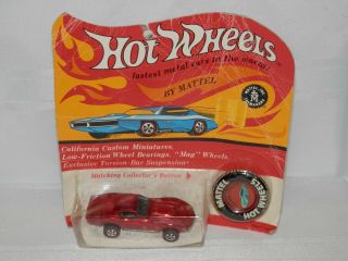 1968 Hot Wheels Redline Custom Corvette In.  Blister Pack