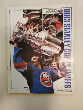 1983 Stanley Cup Playoffs Official Program