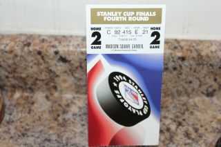 1994 Stanley Cup Playoffs Ticket Stanley Cup Finals Fourth Round Home 2 Game