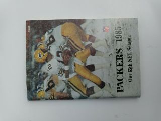 1985 Green Bay Packers Nfl Media Guide Yearbook Press Book Program