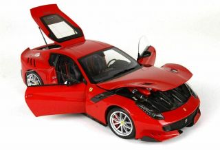 Bbr 1/18 Ferrari F12 Tdf Red Rosso Corsa Diecast With Opening Parts