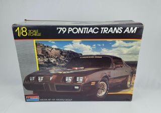 Monogram ’79 Pontiac Trans Am 1/8 Scale Plastic Model Kit 2611 Appear Complete