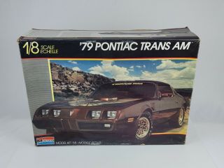 Monogram ’79 Pontiac Trans Am 1/8 Scale Plastic Model Kit 2611 Complete 100