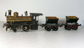 Ca1905 Bing Live Steam Engine Railroad Locomotive & Cars Model Train 1 Gauge