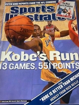 Sports Illustrated March 3 2003 Kobe Bryant " Kobe 