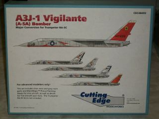 Cutting Edge 1/48 Scale Resin A3j - 1 Vigilante (a - 5a) Bomber Conversion Kit