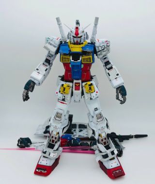 Official Bandai 1/60 Pg Unleashed Rx - 78 Gundam Professionally Built Painted