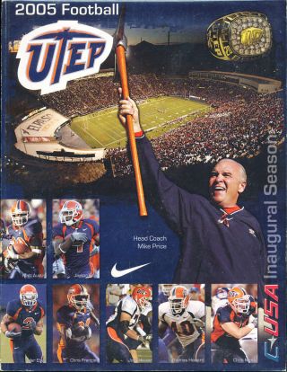 2005 Utep Football Press Media Guide Bx106 (only Guide Listed)
