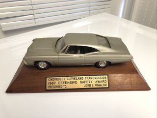 Vtg 1968 Redline Tires Impala 427 Ss Promo Plastic Dealer Car Chevy Safety Award
