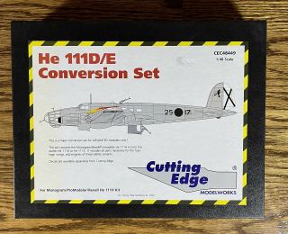 Vintage 1/48 Cutting Edge Modelworks He 111 D/e Conversion Set 48449