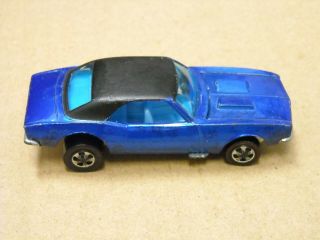 Hot Wheels Redline Custom Camaro Black Top Lt Blue Interior - Make Offers