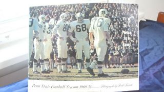 1969 - 70 Penn State Football Season Photographs By Dick Brown Franco Harris