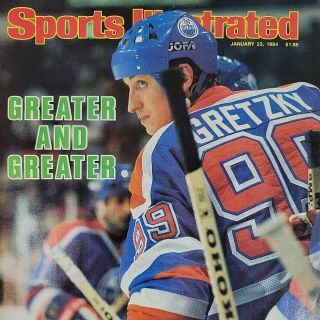 January 23,  1984 Wayne Gretzky,  Hockey,  Edmonton Oilers Sports Illustrated