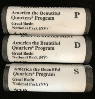 Great Basin National Park Roll Set (d,  P,  And S) Uncirculated