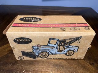 Vintage Tonka Jeep Wrecker&plow No.  2435
