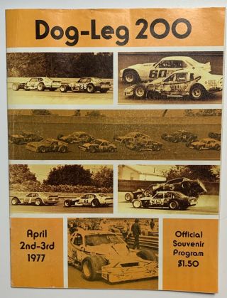 Trenton Speedway April 1977 Dog Leg 200 Modified Racing Program