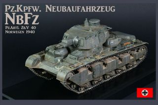 Pro - Built 1/35 Pz.  Kpfw Nbfz Neubaufahrzeug German Tank Finished Model (in - Stock)